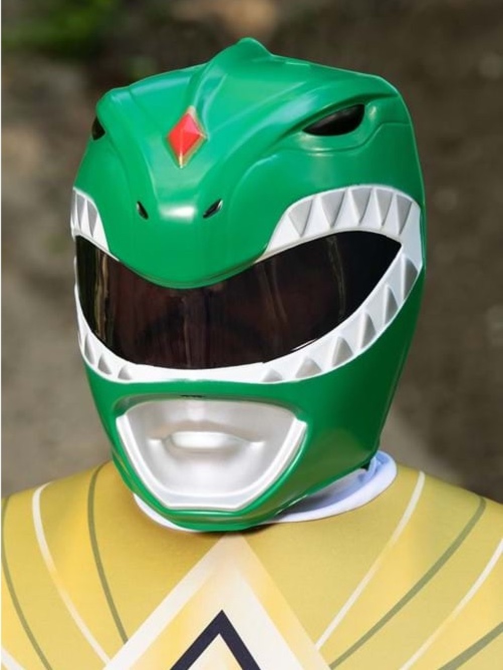 Mighty Morphing Power Rangers Green Ranger Adult Mask